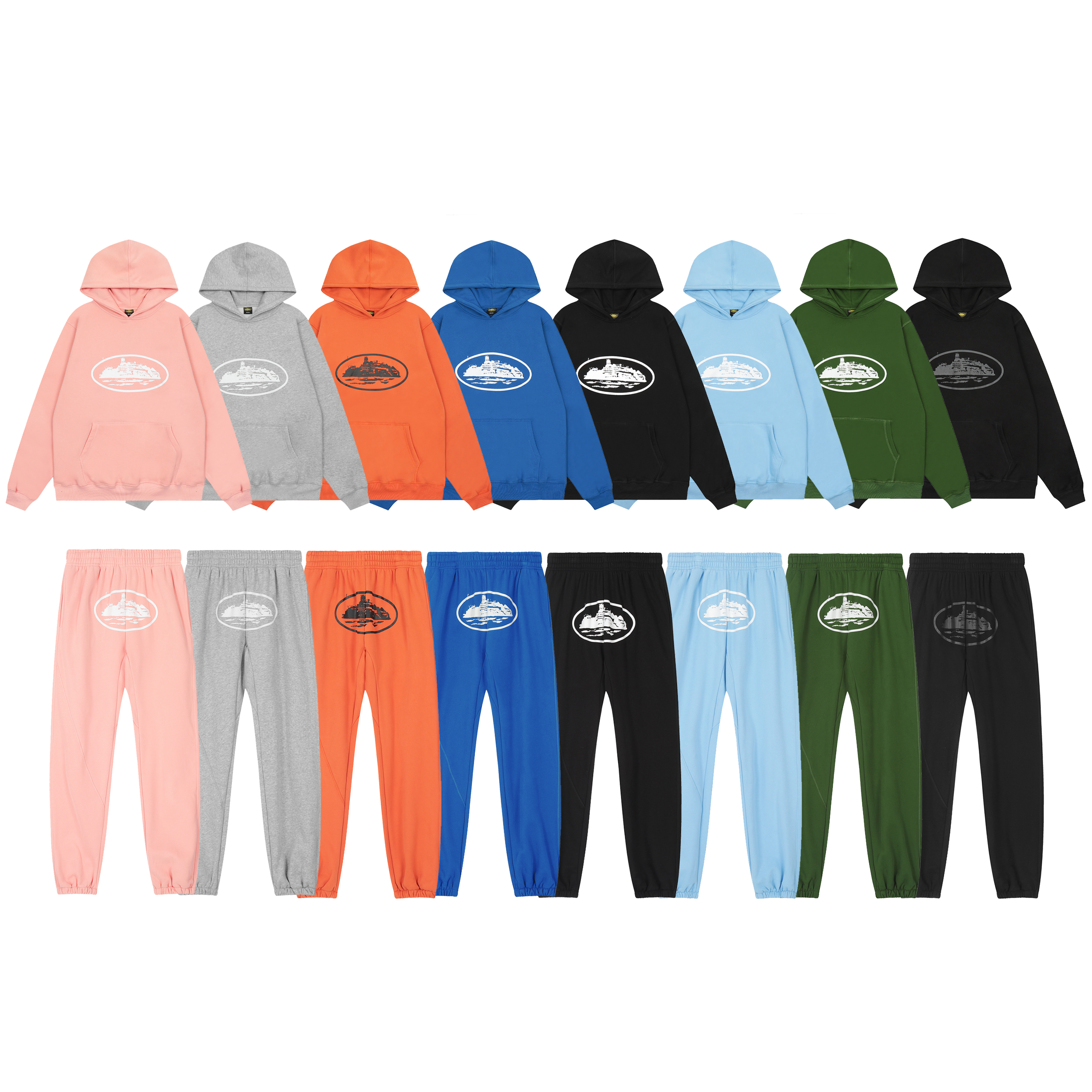 Corteiz Alcatraz LOGO Hoodie Triple 910#
