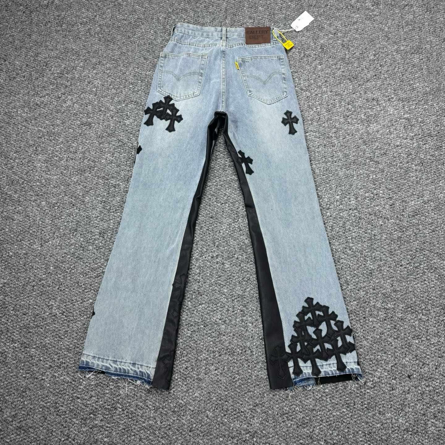 gallery dept. gallery dept. x Ch*0me He**ts washed denim jeans h784