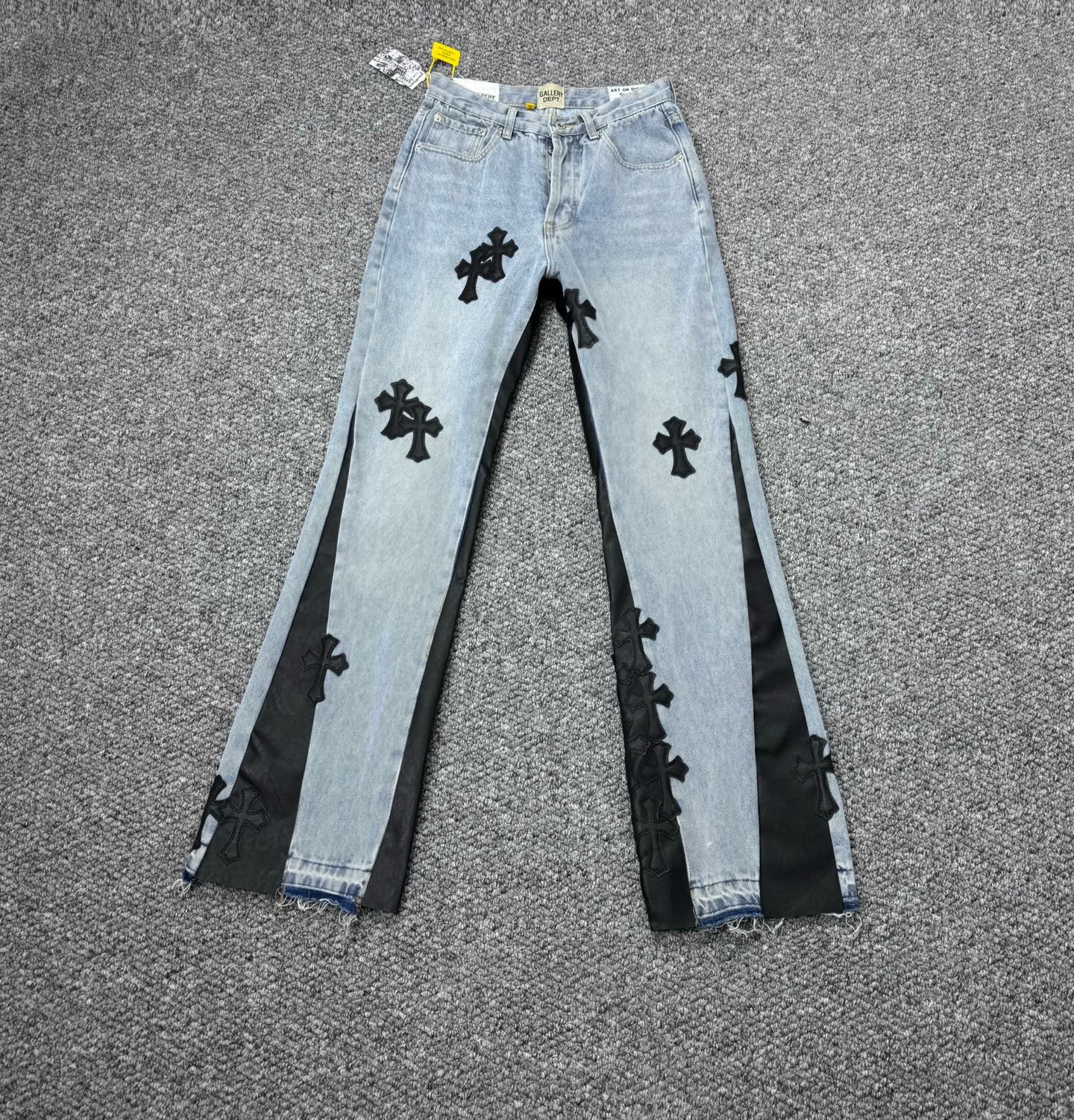 gallery dept. gallery dept. x Ch*0me He**ts washed denim jeans h784