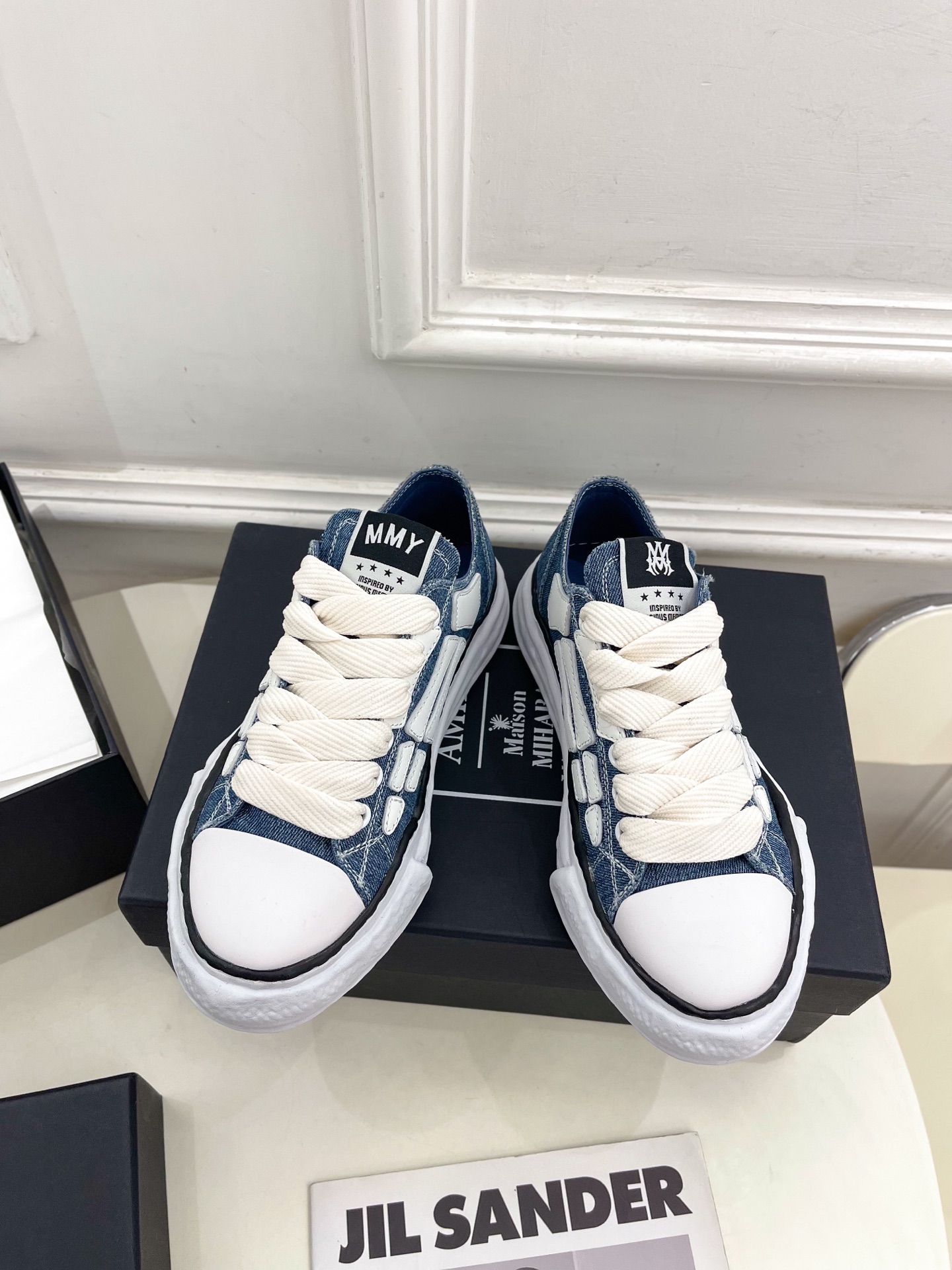 AMIRI MMY Bones x Maison MIHARA YASUHIRO Denim Blue AMFOSR1076-001