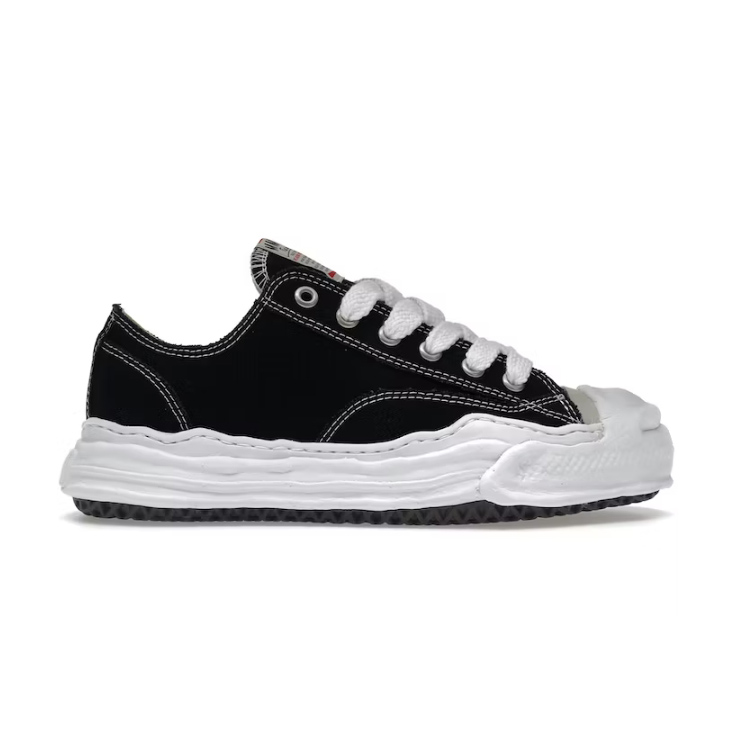 Maison Mihara Yasuhiro Hank OG Sole Canvas Low Black A05FW702